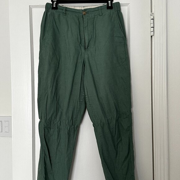 Uniqlo Green Linen Pants (Size S) - Picture 1 of 3